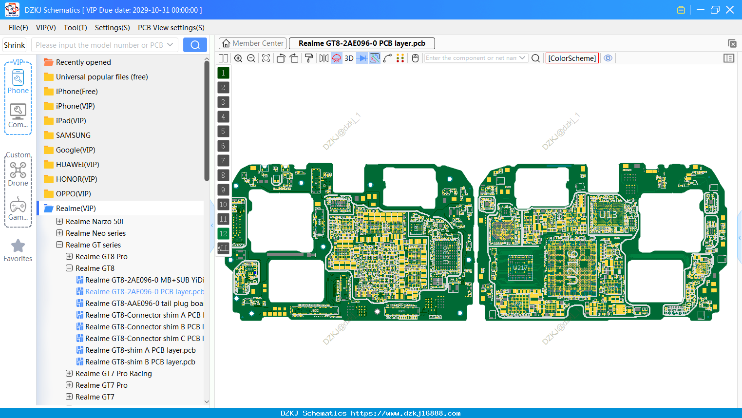 Realme GT8-2AE096-0 PCB Layer